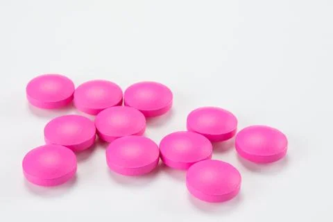 Pills on white background 스톡 사진