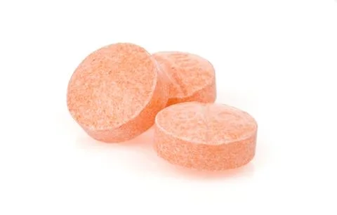 Pills on white Foto stock