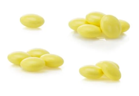 Pills on white Stock Photos