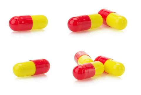 Pills on white 写真素材