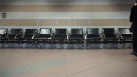 Pilot And Cabin Crew Walking In Airport Stock Footage 138312559