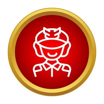 Pilot aviator captain airline creating flight icon Stock Illustration