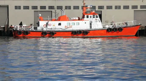 Pilot Boat Stock Footage 5897747