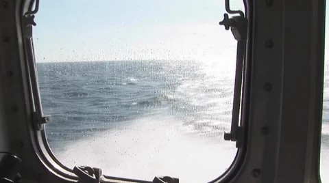 Pilot boat ocean starboard view Stock Footage 57652265