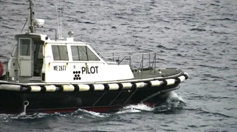 Pilot boat for passenger ship 動画素材 32783258