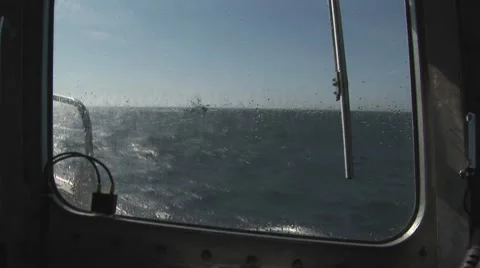 Pilot boat window side view Stock Footage 57652180