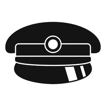Pilot captain uniform hat celebrating airline travel 스톡 일러스트
