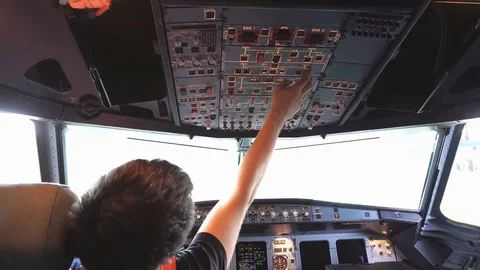 The pilot checks the aircraft for the flight Stock Footage 84341696