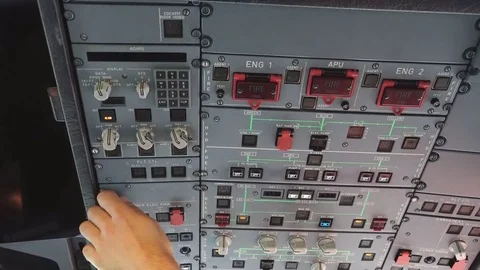 The pilot checks the aircraft for the flight Stock Footage 84343201