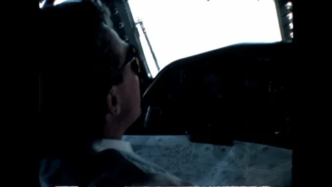 Pilot in Cockpit Stock Footage 278100816