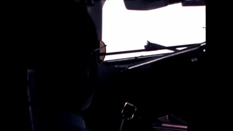 Pilot in Cockpit Stock Footage 278331797