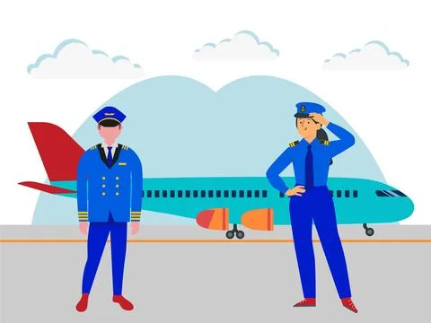 Pilot Concept Illustration Stock Illustration