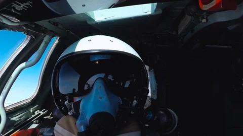 The pilot corrects equipment Stock Footage 103454880