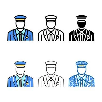 Pilot flight edition school color icon vector Stock Illustration