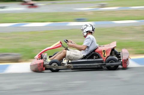 Pilot on the go-kart Photos