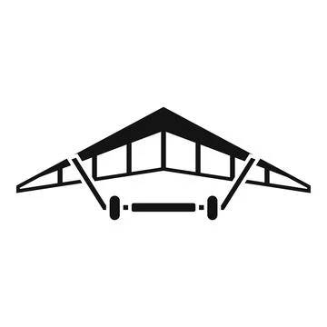 Pilot hang glider icon simple vector. Para air Stock-Illustration