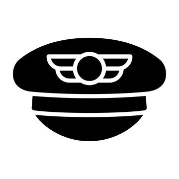 Pilot hat Vector Icon Design Illustration 스톡 일러스트