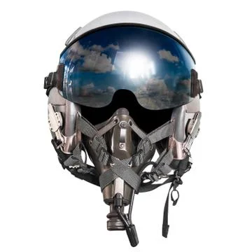 Pilot helmet isolated Stock Photos
