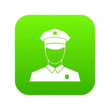 Pilot icon digital green 스톡 일러스트