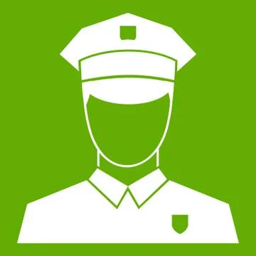 Pilot icon green 스톡 일러스트