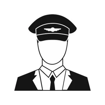 Pilot icon in simple style 스톡 일러스트