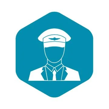 Pilot icon in simple style 스톡 일러스트
