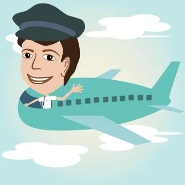 Pilot Stock Illustration