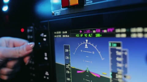 Pilot, instructor working, launching airplane, aircraft. Stock Footage 234397413