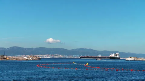 Pilot launch put to sea, Video stock 44210950