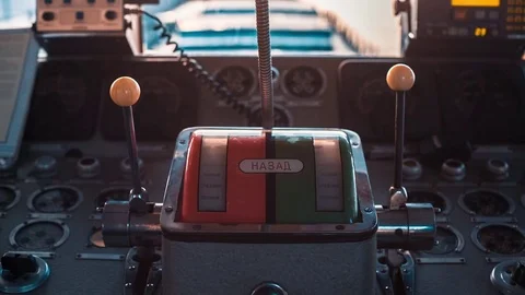 Pilot Master Controls Motors Video stock 75445633