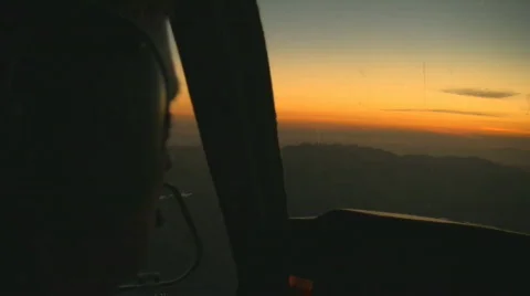 PILOT OTS LEFT-EYE Stock Footage 285811