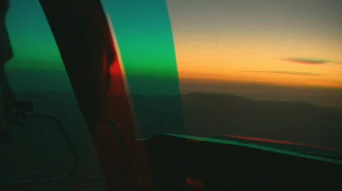PILOT OTS stereo 3D Anaglyph Stock Footage 286243