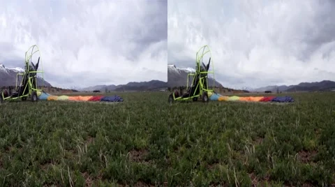 Pilot packing parachute 3D 006.mp4 Stock Footage 3476210
