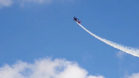 Pilot Performing Aerobatics Stock Footage 98502300