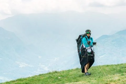 Pilot preparing to take off Stock Photos