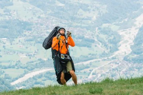 Pilot preparing to take off Stock Photos