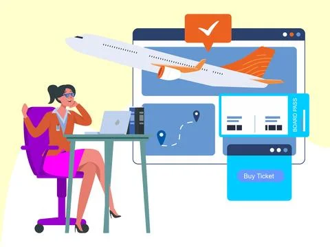 Pilot Program Concept Illustration Style Stock Illustration