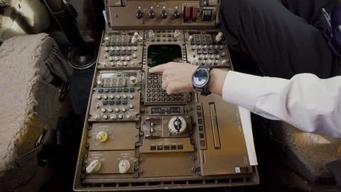 Pilot ready for takeoff Stock Footage 115862851