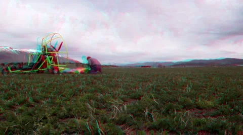 Pilot rolling parachute HD 3D 006 Stock Footage 3537600