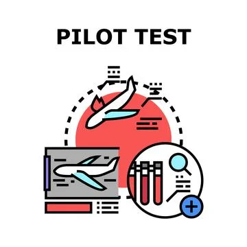 Pilot testing concept for preliminary research and experimentation Stock Illustration