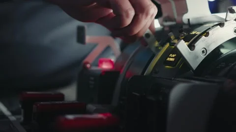 Pilot Using Flight Pilotage Equipment in Airplane Cockpit for Piloting Aviator Stock Footage 257408644