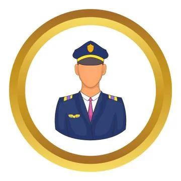 Pilot vector icon 스톡 일러스트