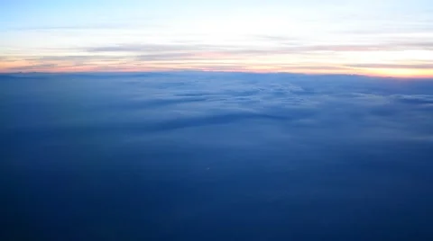 Pilot view in an airplane cockpit Stock Footage 54118106