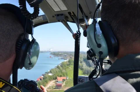 Pilot view Stock Photos