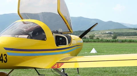 Pilot Waiting to Take Off Stock Footage 40698901