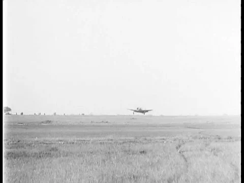 The pilots of the 56th Air Force Division debrief following the aerial attack on Stock Footage 79465111