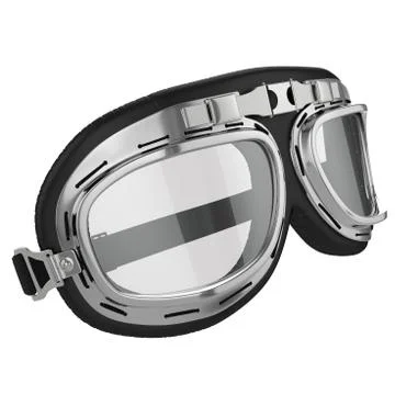 Pilot's goggles 3d Stock-Illustration