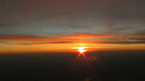 Pilots NYC Sunset2 CR Stock Footage 824873