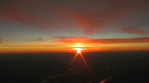 Pilots NYC Sunset3 CR Stock Footage 824867