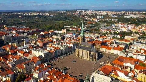 Pilsen - Plzeň from above. Stock Footage 117367515